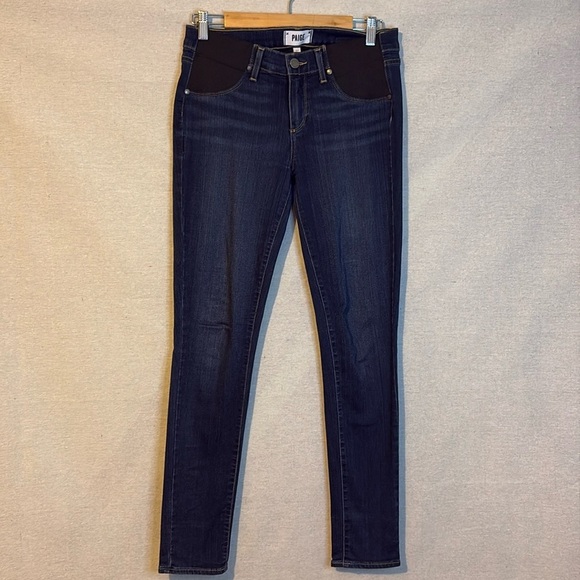 Paige Womens Verdugo‎ Ultra Skinny Jeans Blue Dark Wash 27 Ultra Skinny Ankle - Picture 1 of 8